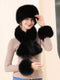 SHEIN Winter Chic Scarf Cuffs Headband Set