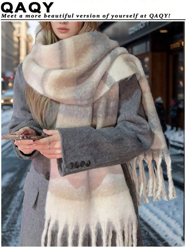 SHEIN Cute & Fashionable Cartoon Maillard High-Quality Ambient Scarf