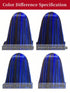 SHEIN 5 PCS Red Colored Clip In Hair Extensions