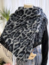 SHEIN Winter Long Leopard Scarves