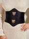 SHEIN Tiger Head Decor Corset Belt