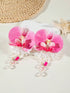 SHEIN 1 Pair Fashion Luxury Styrofoam Butterfly Faux Pearl