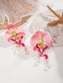 SHEIN 1 Pair Fashion Luxury Styrofoam Butterfly Faux Pearl