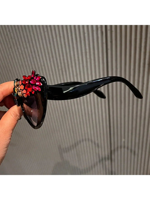 SHEIN 1 Pc Vintage Oversized Women Fashion Glasses