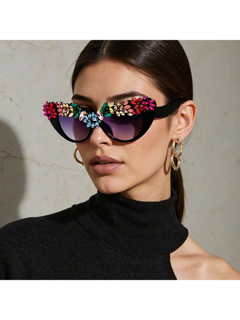 SHEIN 1 Pc Vintage Oversized Women Fashion Glasses