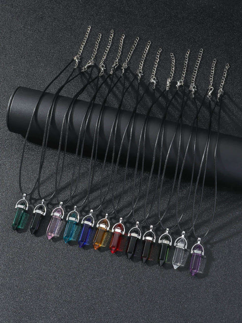 SHEIN 1pc set Fashionable Geometric Pendant Necklace