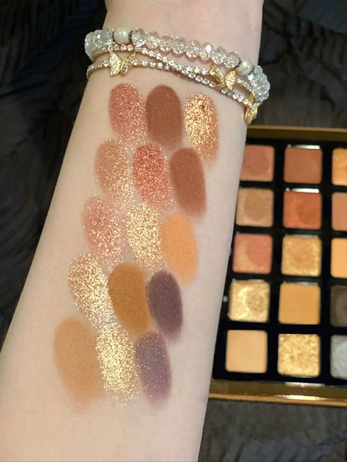 SHEIN 15-Color Eyeshadow Palette, Matte Shimmer Long-Lasting Eye Shadow With Mirror