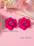 SHEIN 1pair Geometric Flower Pendant Elegant & Stud Earrings For Women
