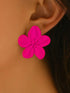 SHEIN 1 Pair Elegant Floral Retro Design Fashion Earrings For Women
