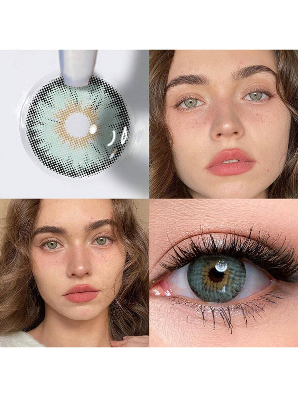 SHEIN 1 Pair Of Natural Color Soft Contact Lenses, Yearly