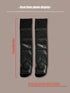 SHEIN Of Women's Patent Leather Thigh Long Socks, Sexy