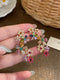 SHEIN 1 Pair Unique Colorful Floral Earrings