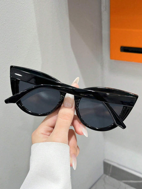 SHEIN 1 Pair Unisex Full Frame Cat Eye Sunglasses