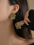 SHEIN 1 Pair Vintage Floral Design Fashion Earrings For Women