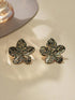 SHEIN 1 Pair Vintage Floral Design Fashion Earrings For Women