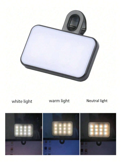 SHEIN 1 Pc LED Fill Light Selfie Light, LED Phone Light With 3 Lighting Mode