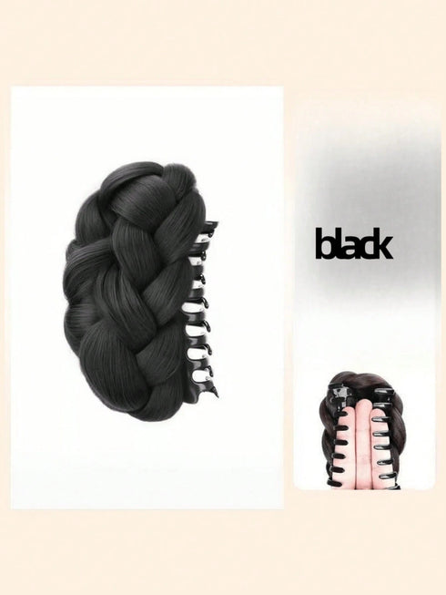 SHEIN 1 Piece Knitted Hair Claws For Women High-Temperature Fiber