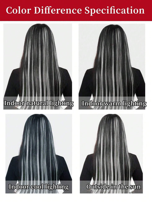 SHEIN 5 PCS Clip In Hair Extensions 20 Inch