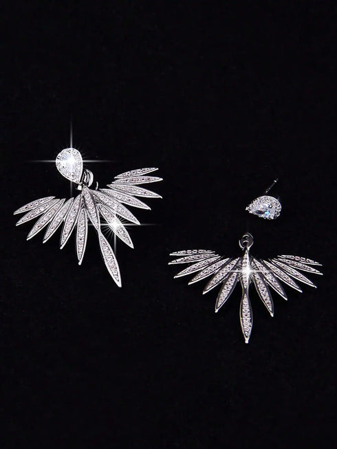 زوج واحد من أقراط متدلية أنيقة على شكل ماركيز مرصعة بالزركونيا المكعبة من SHEIN للنساء