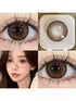 SHEIN 1pair Brown Gradient Soft Contact Lenses, Annual Cosmetic Eye Makeup Lens