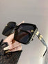 Oversized Frame Women's Fashion Glasses Frameless