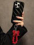 SHEIN 1pc Red Bow Knot Phone Hanging Ornament & Keychain