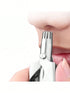 SHEIN 1pc Stainless Steel Manual Nose Hair