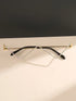 1pc Women's Metal Frame Decorative Hollow Shape, Rhinestone Inlay Shiny And Eyeglasses Without Lens BY SHEIN