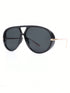 SHEIN 1pc/2pcs Full Frame Metal Retro Large Frame Fashion Glasses, Y2K Personalized Fashion Glasses, Suitable For Daily, Outdoor, Street Photography, Driving, Travel, Party