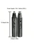 SHEIN 1pc Black Electric Portable Men Mini Nose Hair Trimmer
