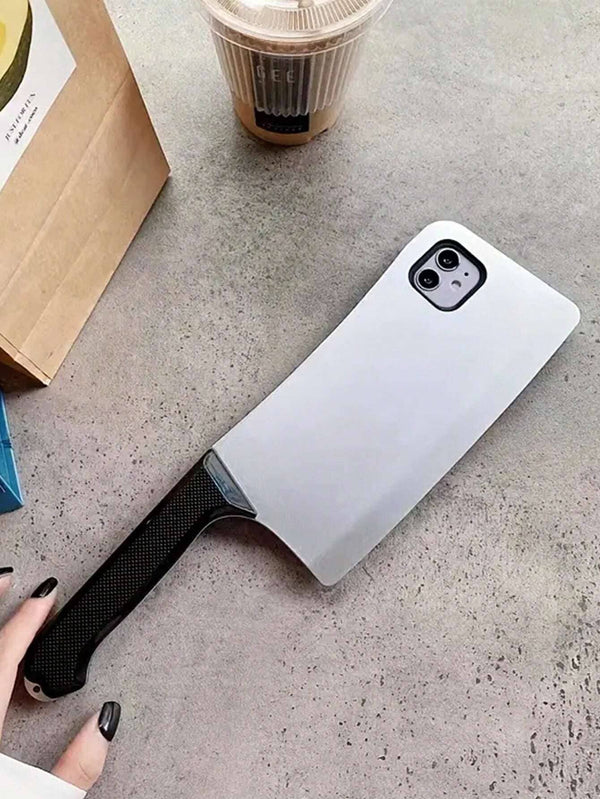 SHEIN 1pc Creative Funny Knife Shaped Tpu Soft Phone Case