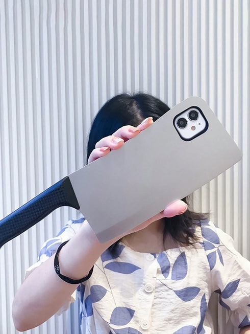 غطاء هاتف ناعم من مادة TPU على شكل سكين، قطعة واحدة من SHEIN