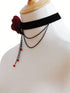 SHEIN Cross-Border Style Flower & Chain Decor Necklace