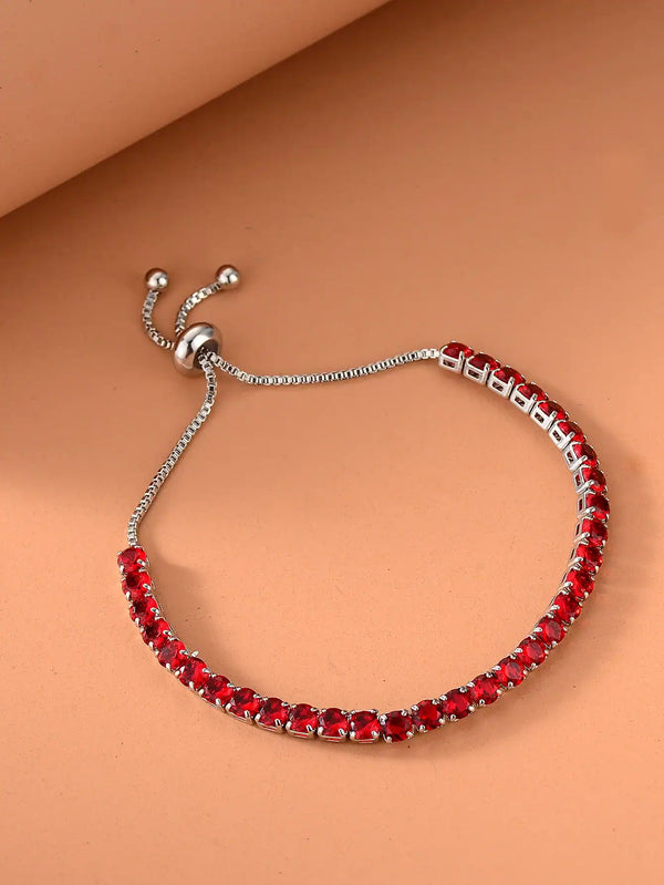 Fashionable Vintage Stone Pull Cord Bracelet