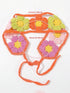 SHEIN 1pc Floral Hollow Knitted Headband, Minimalist (colorful)
