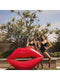 SHEIN 1pc Giant Red Lips Inflatable Swimming Ring
