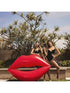 SHEIN 1pc Giant Red Lips Inflatable Swimming Ring
