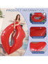 SHEIN 1pc Giant Red Lips Inflatable Swimming Ring