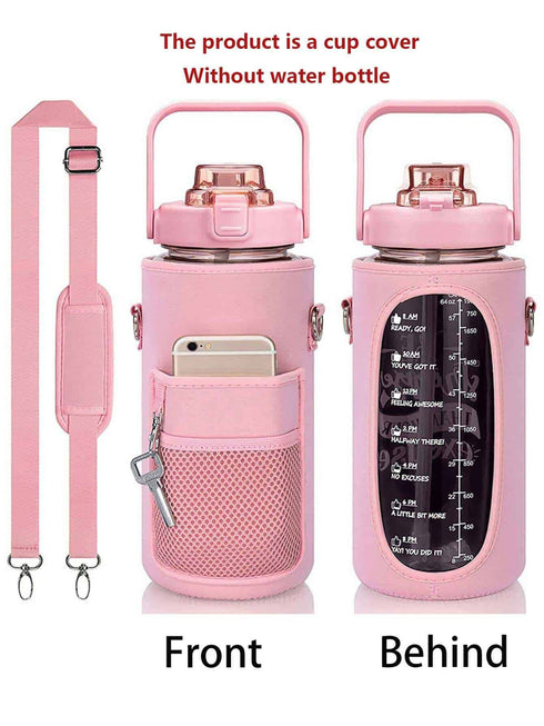 غطاء زجاجة مياه رياضية خارجية من شي إن، قطعة واحدة، مصنوع من مادة SBR عالية الجودة، سعة 2 لتر