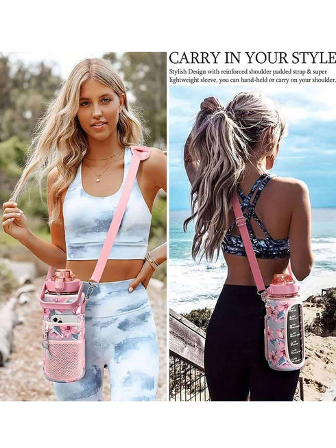 غطاء زجاجة مياه رياضية خارجية من شي إن، قطعة واحدة، مصنوع من مادة SBR عالية الجودة، سعة 2 لتر