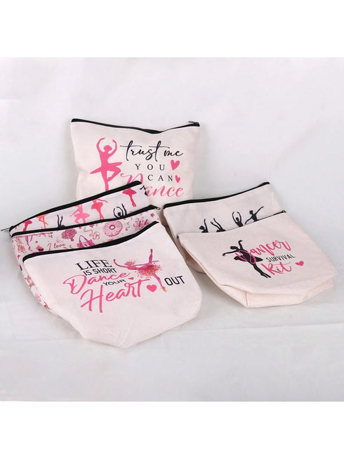 SHEIN 1pc Linen Cosmetic Storage Bag