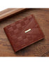 SHEIN 1pc Men's Short Wallet, Business Card Holder, Young Luxury Multi Slot Purse (Brown)