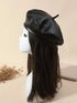 SHEIN Minimalist Solid Beret Vintage Casual
