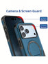 SHEIN 1pc New Fashionable Solid Color Magnetic Stand Protective Case Compatible With IPhone