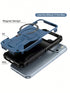SHEIN 1pc New Fashionable Solid Color Magnetic Stand Protective Case Compatible With IPhone