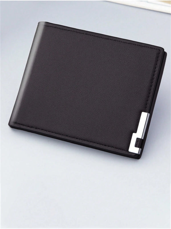 SHEIN 1pc New Minimalist Lightweight Short Wallet (Brown)