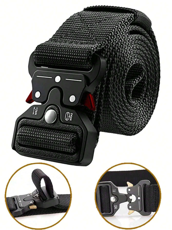 SHEIN 1pc Nylon Tactical Belt Multi-Functional Outdoor
