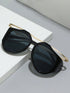 SHEIN Personalized Oval Fashion Glasses Fashion Toad Glasses