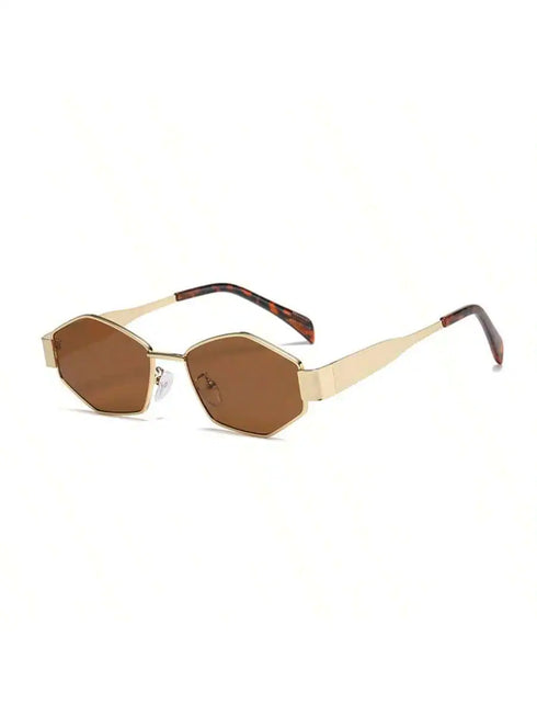 SHEIN Rhombus Metal Small Frame Y2K Fashion Fashion Glasses