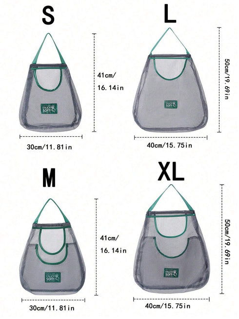 SHEIN 1pc Single/Double Layer Kitchen Food & Produce Hanging Storage Net Bag